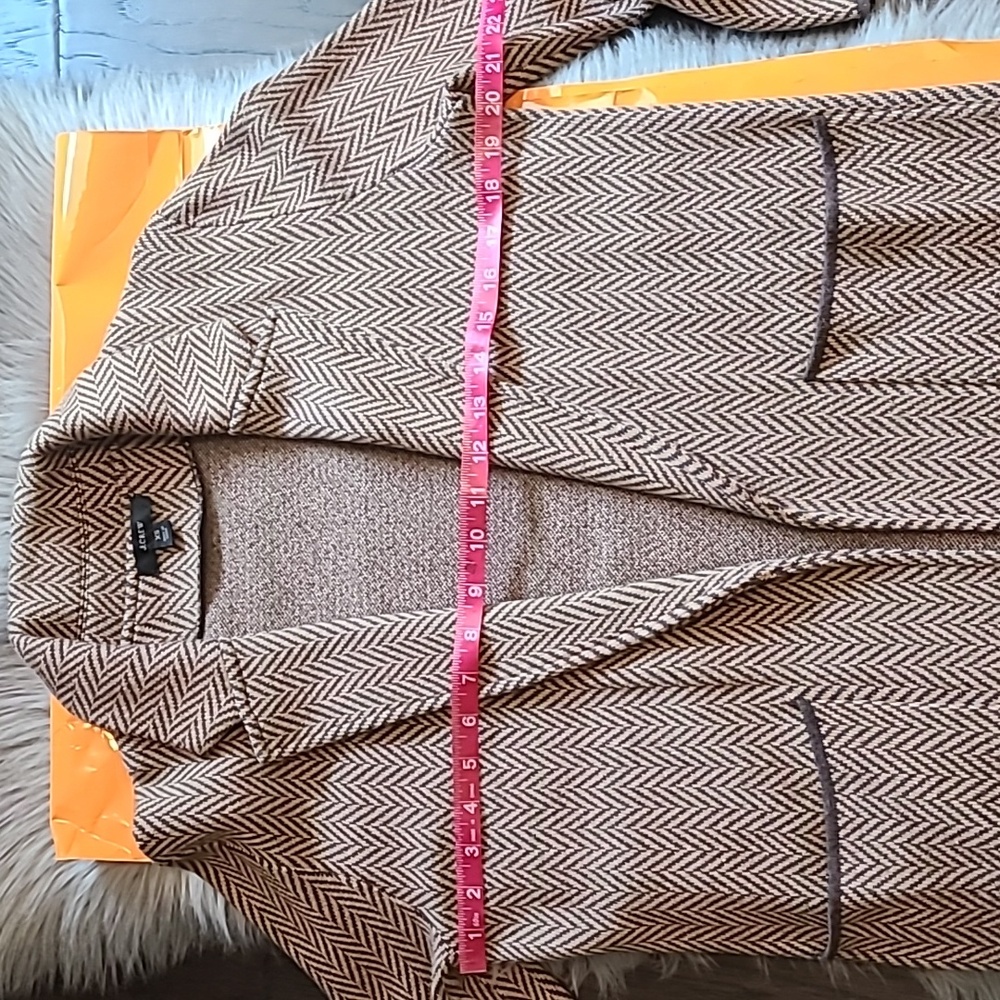 J.Crew Sophie Open- Front Sweater Blazer In Chevr… - image 8